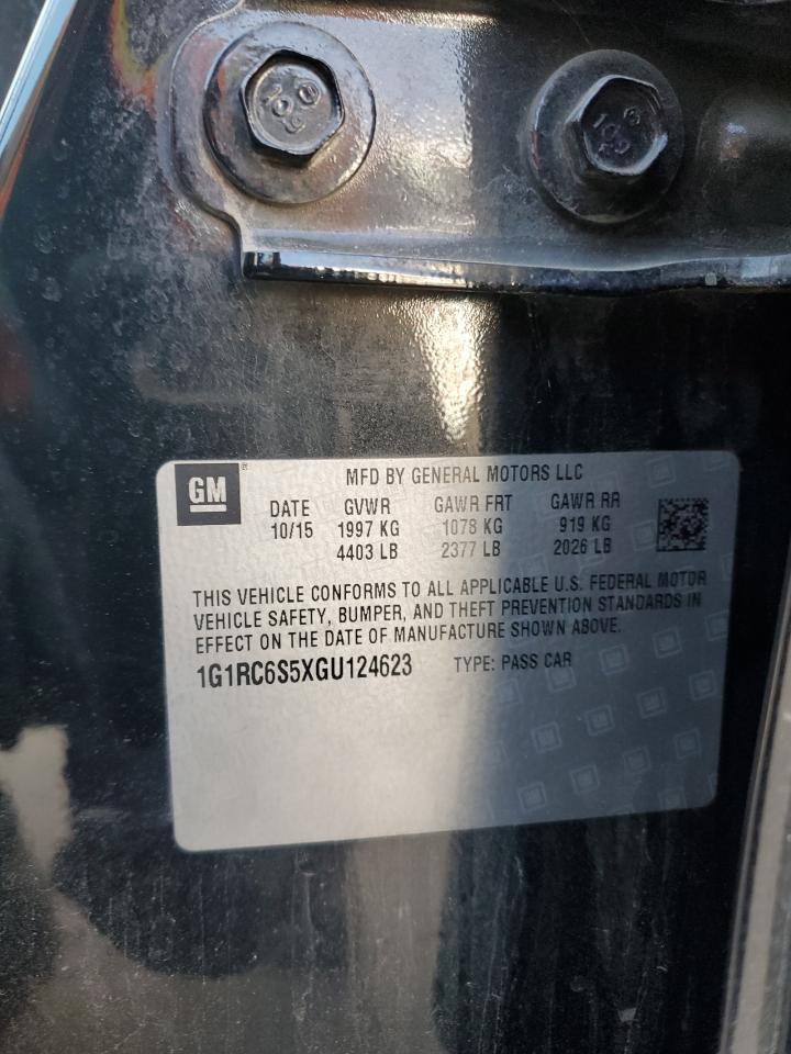 1G1RC6S5XGU124623 CHEVROLET VOLT 2016