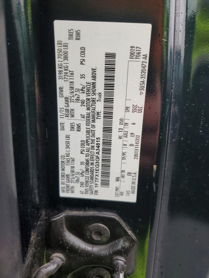 1FTFX1EG3GFA34815 FORD F-150 2016