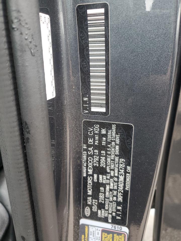 2021 Kia Forte Fe VIN: 3KPF24AD3ME347879 Lot: 55014125
