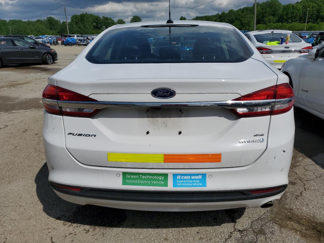 2018 Ford Fusion Se Hybrid VIN: 3FA6P0LU4JR172012 Lot: 54031115