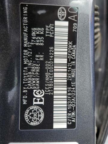 2013 TOYOTA COROLLA BASE  