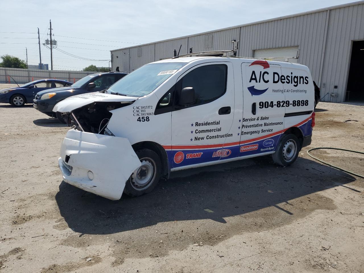 2021 Nissan Nv200 2.5S продається в Jacksonville, FL - Front End