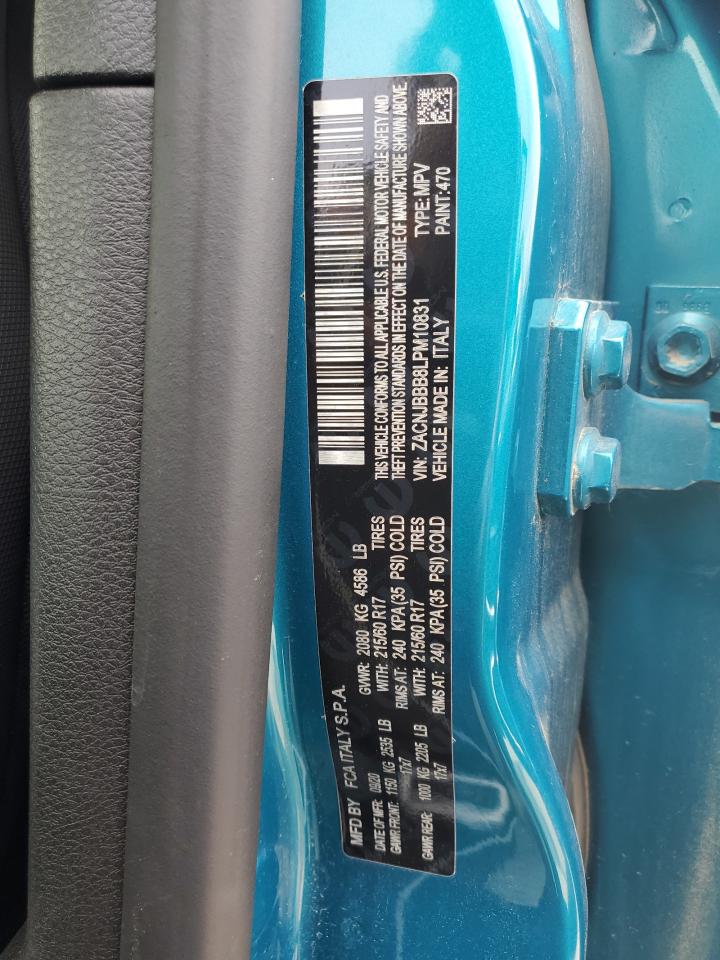 2020 Jeep Renegade Latitude VIN: ZACNJBBB8LPM10831 Lot: 55099975