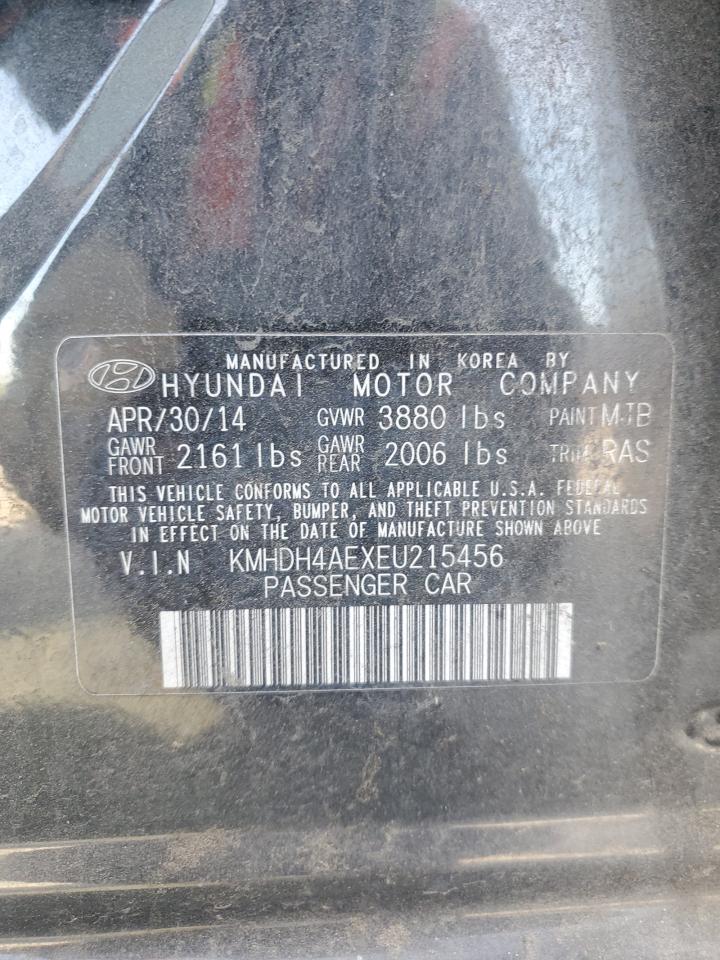 2014 Hyundai Elantra Se VIN: KMHDH4AEXEU215456 Lot: 57895455