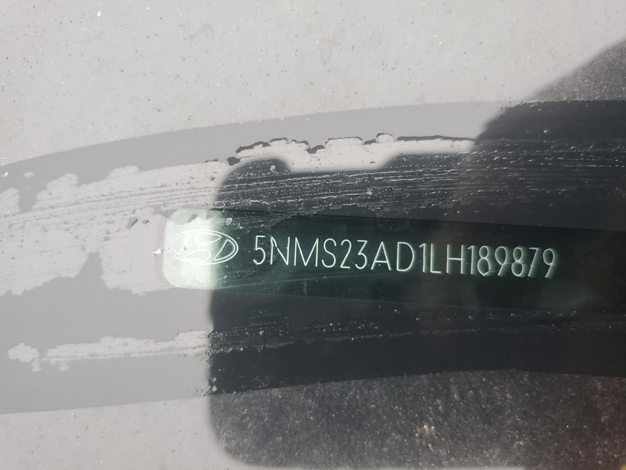 2020 Hyundai Santa Fe Se VIN: 5NMS23AD1LH189879 Lot: 58413845