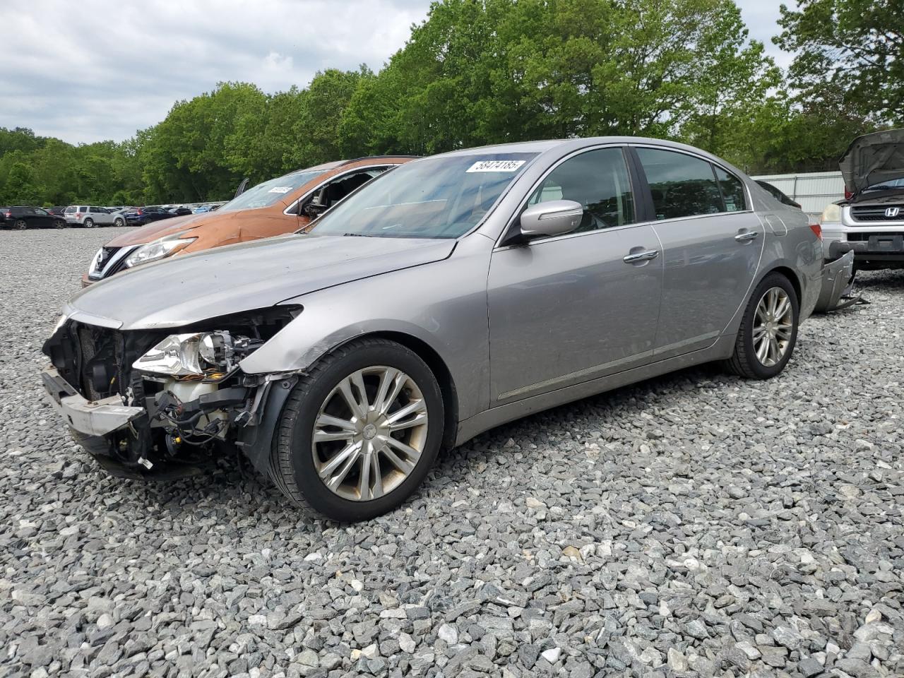 2009 Hyundai Genesis 4.6L na sprzedaż w North Billerica, MA - Front End