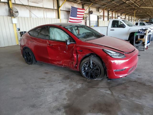  TESLA MODEL Y 2021 Красный