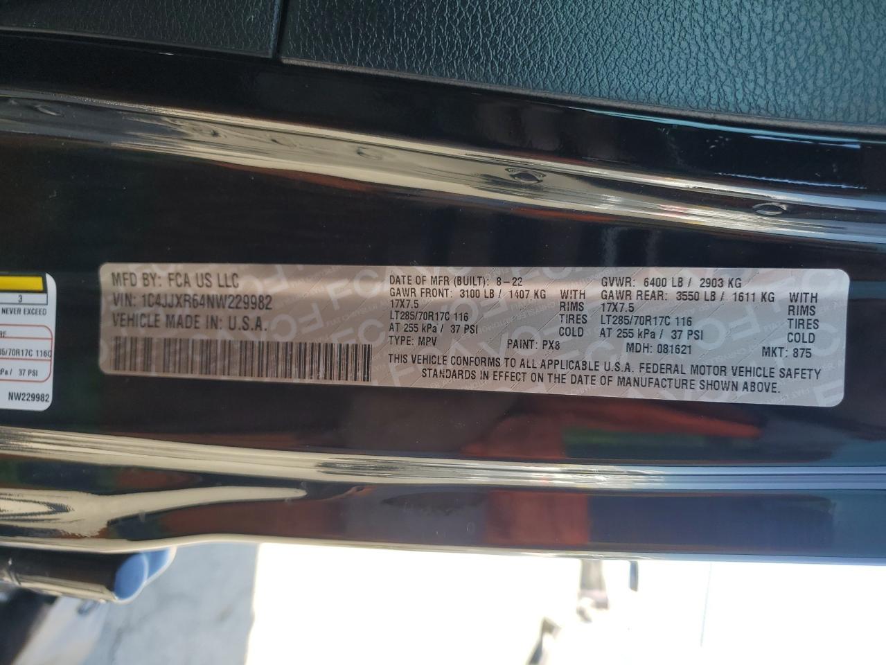 2022 Jeep Wrangler Unlimited Rubicon 4Xe VIN: 1C4JJXR64NW229982 Lot: 57122165