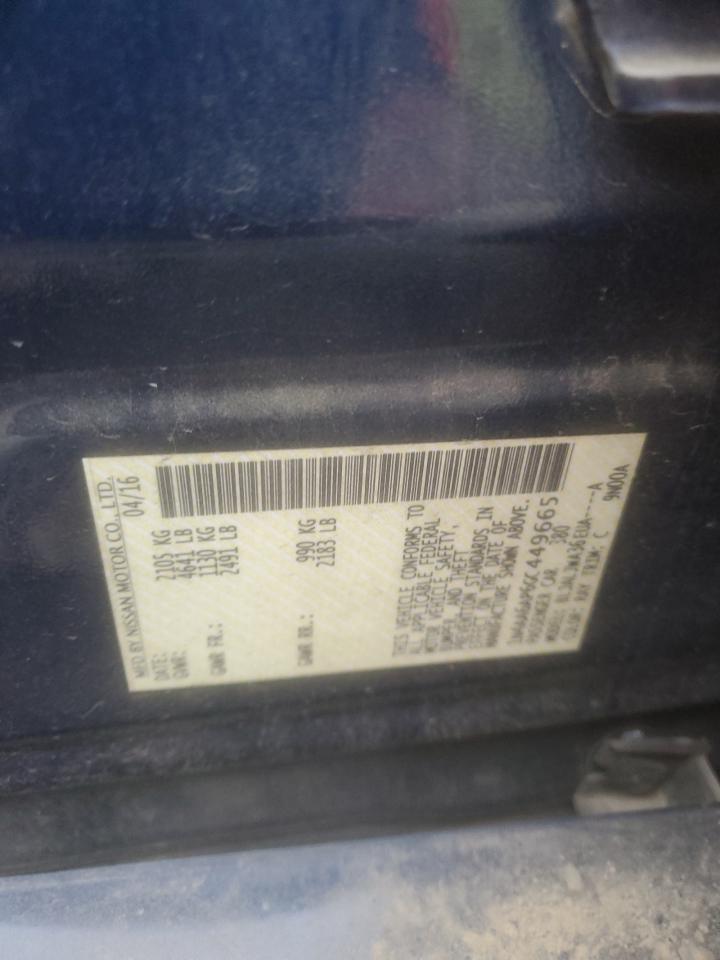 1N4AA6AP6GC449665 NISSAN MAXIMA 2016