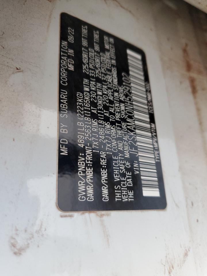 2022 Subaru Forester Wilderness VIN: JF2SKAMC0NH529102 Lot: 57075325