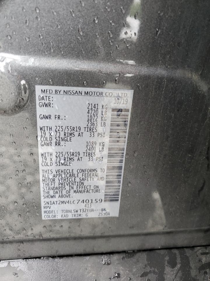 5N1AT2MV4LC740159 NISSAN ROGUE 2020