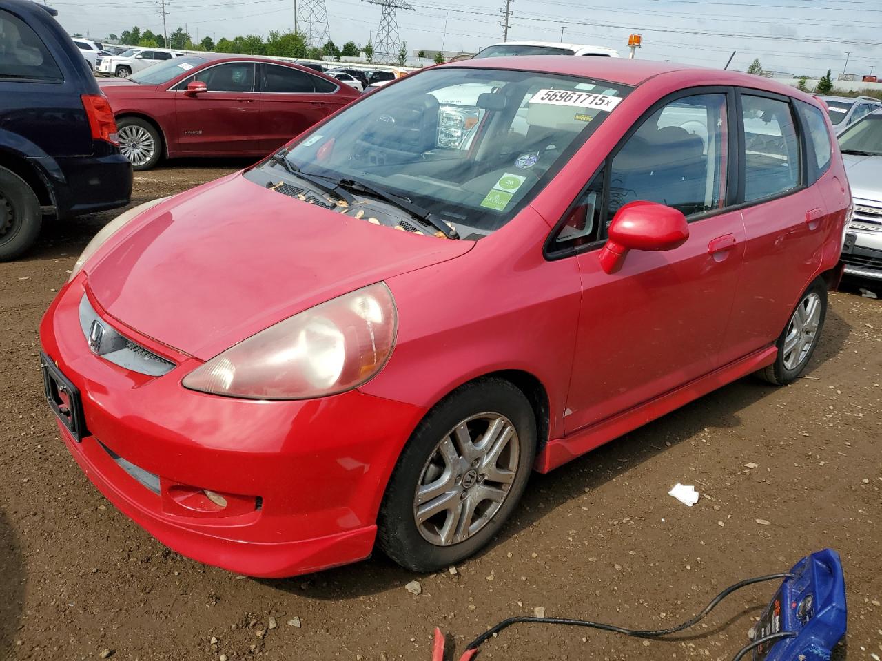 2007 Honda Fit S للبيع في Elgin، IL - Rear End