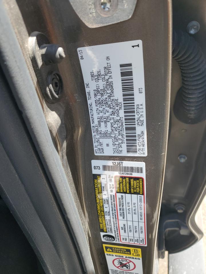 2013 Toyota Tundra Double Cab Sr5 VIN: 5TFUM5F15DX046973 Lot: 56768125