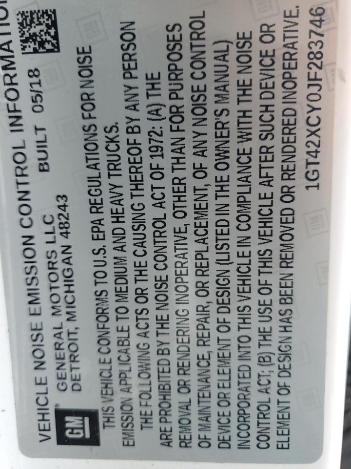 2018 GMC Sierra K3500 Slt VIN: 1GT42XCY0JF283746 Lot: 71597745