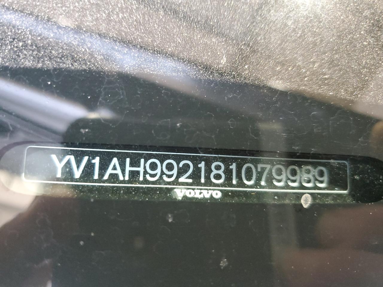 2008 Volvo S80 T6 Turbo VIN: YV1AH992181079989 Lot: 56379865