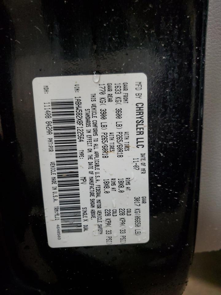 2008 Chrysler Aspen Limited VIN: 1A8HW582X8F122564 Lot: 56424765