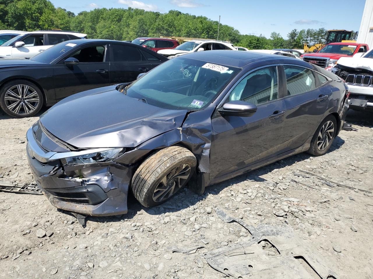 2017 Honda Civic Ex zu verkaufen in Windsor, NJ - Front End
