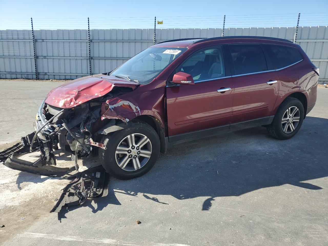 2017 Chevrolet Traverse Lt de vânzare în Antelope, CA - Front End