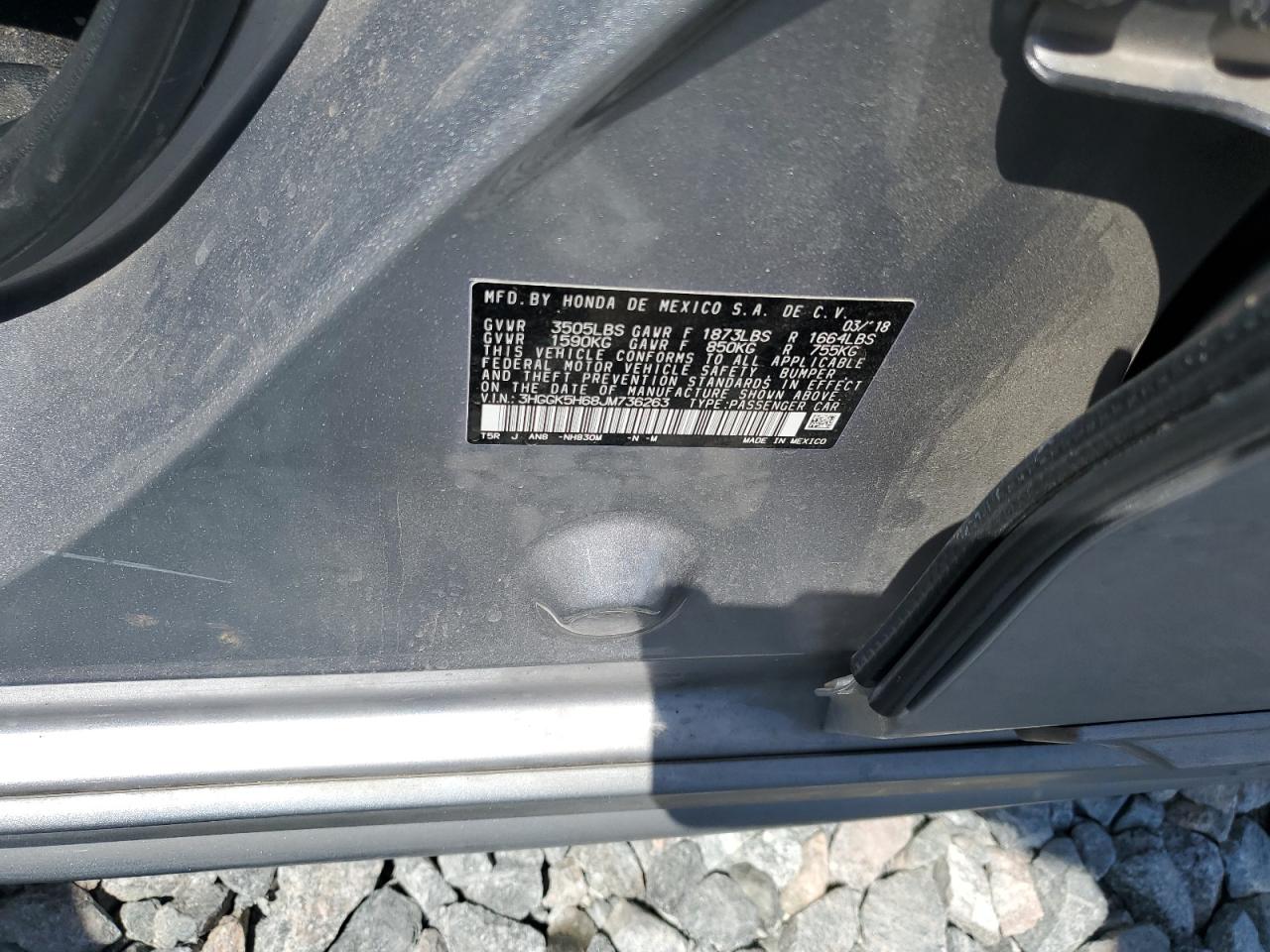 3HGGK5H68JM736263 HONDA FIT 2018
