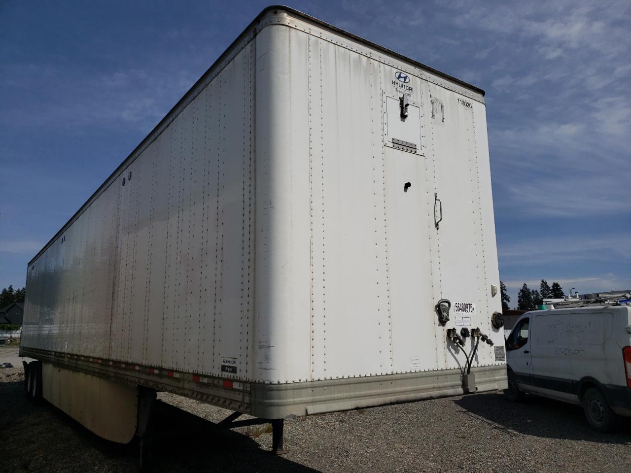 2015 Hyundai Translead Vi2530152-Js Dry Van Trailer en Venta en Graham, WA - Rear End