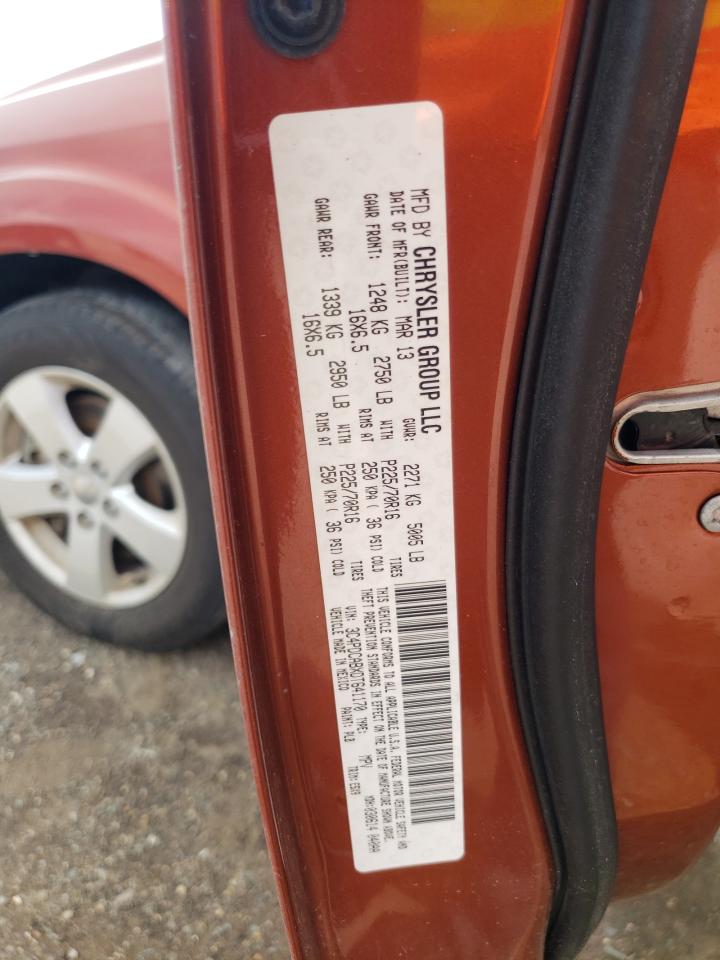2013 Dodge Journey Se VIN: 3C4PDCABXDT641170 Lot: 58419825