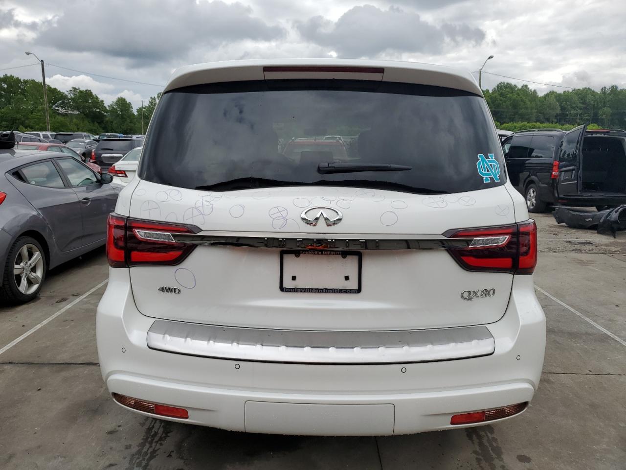 2022 Infiniti Qx80 Luxe VIN: JN8AZ2AE4N9292310 Lot: 58567245