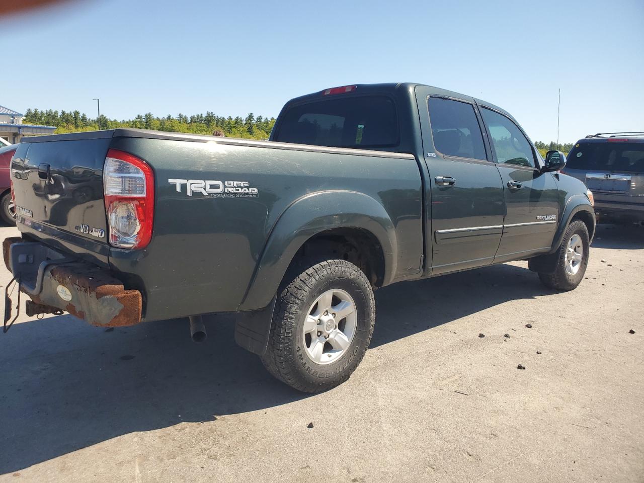 2005 Toyota Tundra Double Cab Sr5 green null gas 5TBDT44105S499883 photo #4