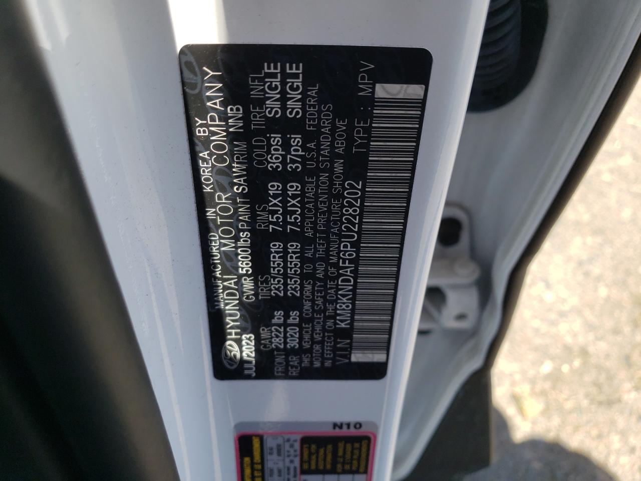 2023 Hyundai Ioniq 5 Sel VIN: KM8KNDAF6PU228202 Lot: 55139085