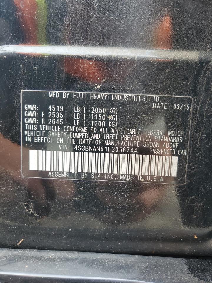 2015 Subaru Legacy 2.5I Limited VIN: 4S3BNAN61F3056744 Lot: 57022555
