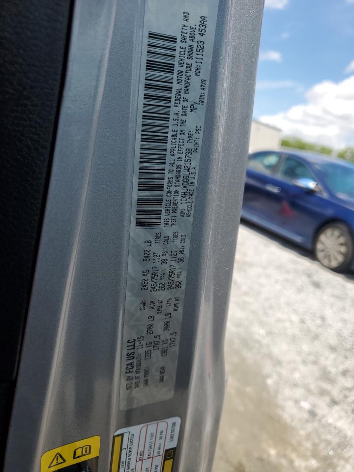 2020 Jeep Wrangler Unlimited Sport VIN: 1C4HJXDG6LW215738 Lot: 57152475