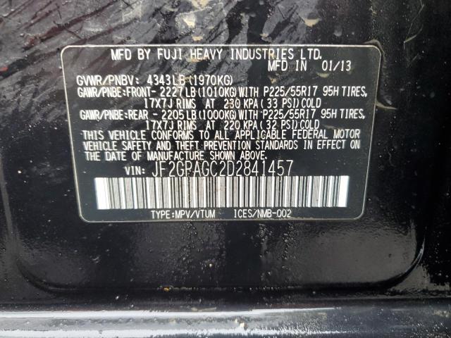 2013 SUBARU XV CROSSTREK 2.0 LIMITED