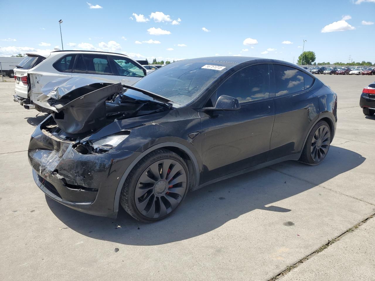 2022 Tesla Model Y de vânzare în Sacramento, CA - Front End