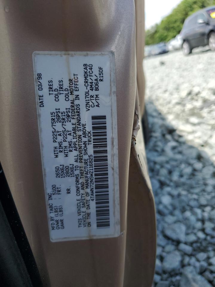 1998 Toyota Tacoma Xtracab VIN: 4TAWN72N5WZ116825 Lot: 58806165
