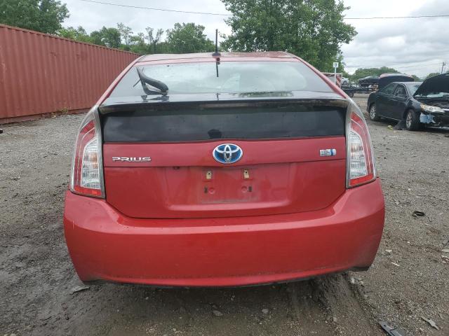  TOYOTA PRIUS 2012 Czerwony