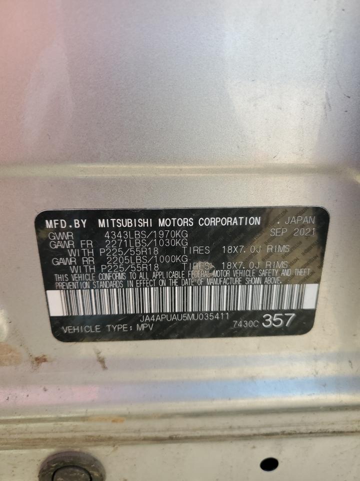 2021 Mitsubishi Outlander Sport Es VIN: JA4APUAU5MU035411 Lot: 56880065
