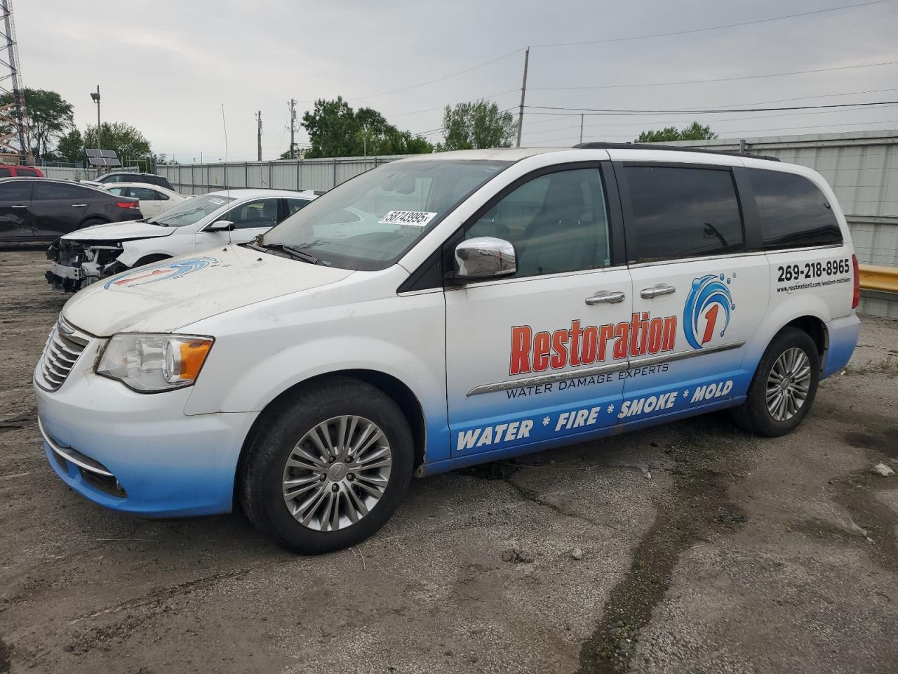 2013 Chrysler Town & Country Touring L white null flexible 2C4RC1CG2DR767857 photo #1