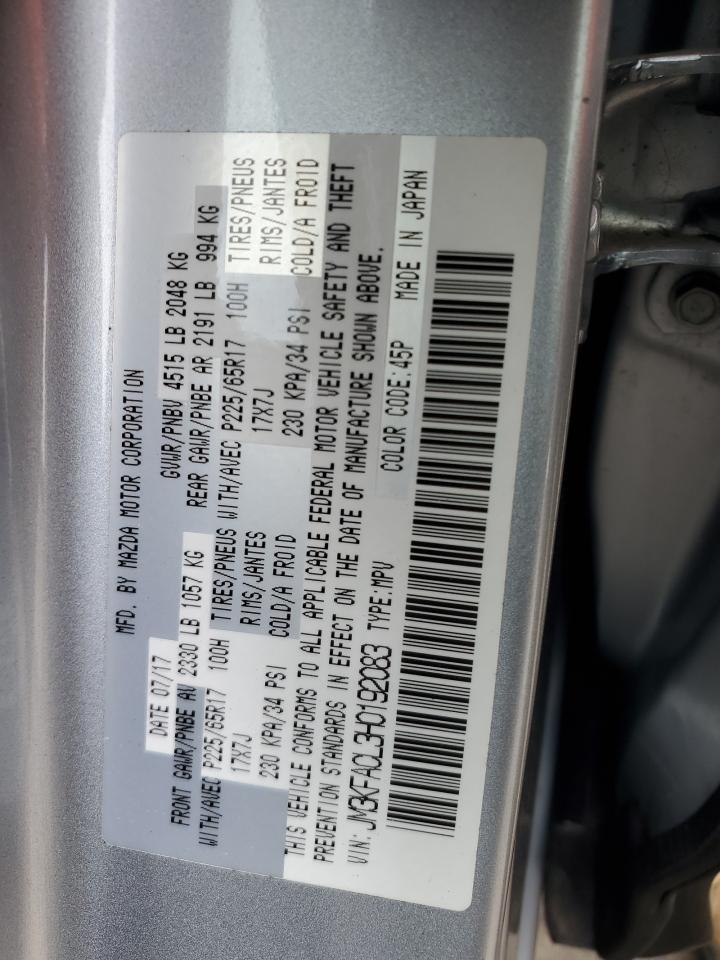 2017 Mazda Cx-5 Touring VIN: JM3KFACL3H0192083 Lot: 56510095