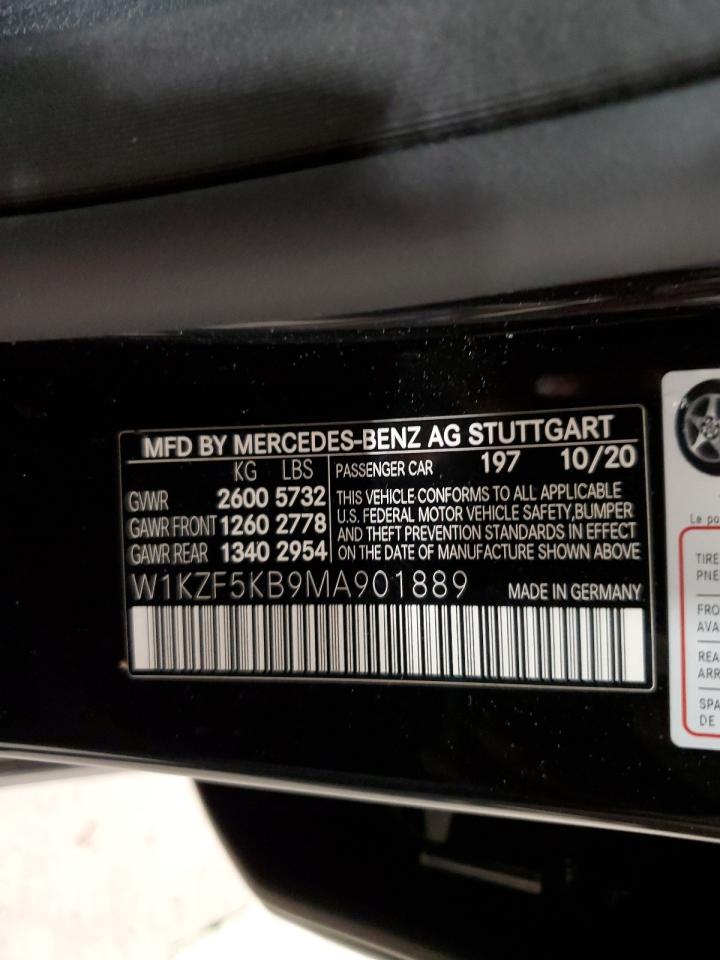 2021 Mercedes-Benz E 450 4Matic VIN: W1KZF5KB9MA901889 Lot: 58979195