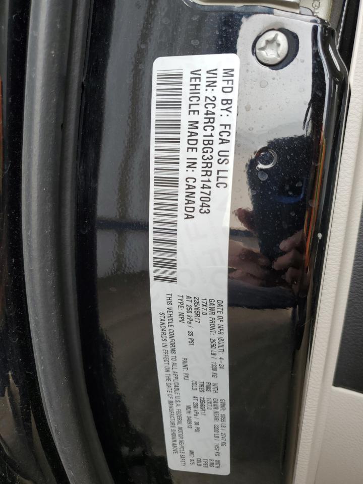 2024 Chrysler Pacifica Touring L VIN: 2C4RC1BG3RR147043 Lot: 56543065