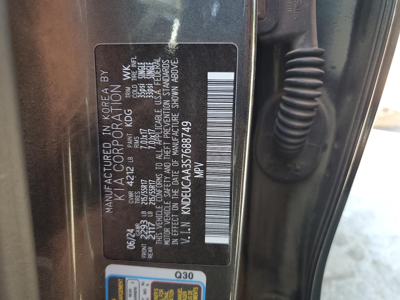 2025 Kia Seltos S VIN: KNDEUCAA3S7688749 Lot: 57391285
