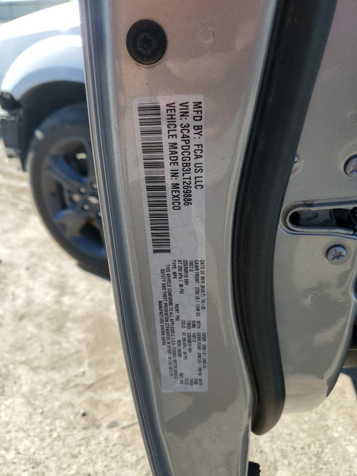 2020 Dodge Journey Crossroad VIN: 3C4PDCGB3LT269886 Lot: 57174525