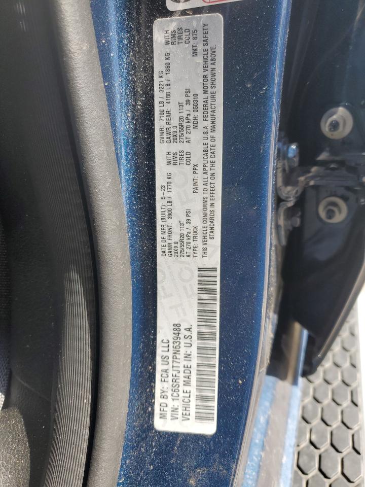 2023 Ram 1500 Laramie VIN: 1C6SRFJT7PN639488 Lot: 57076955