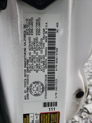 2010 TOYOTA TACOMA ACCESS CAB