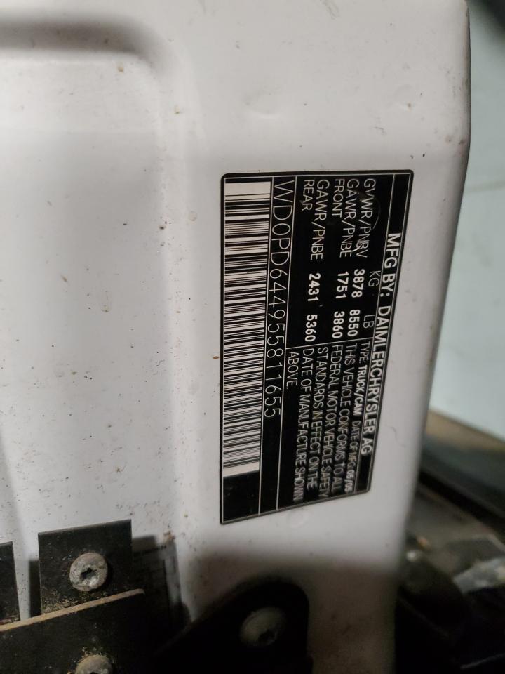 2005 Dodge Sprinter 2500 VIN: WD0PD644955811655 Lot: 55257445