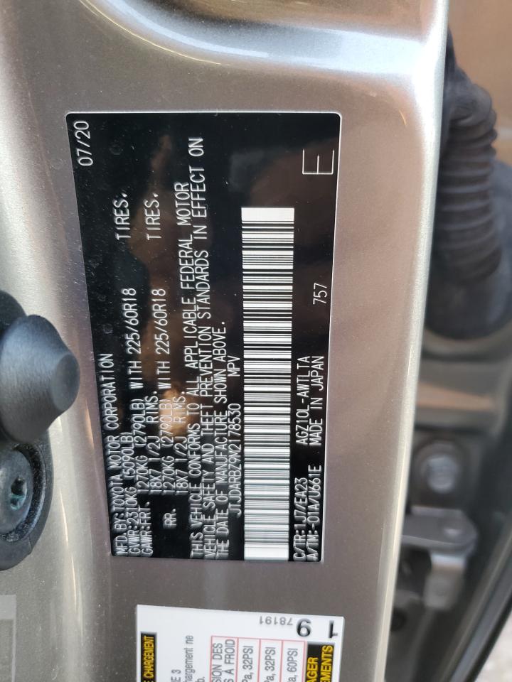 2021 Lexus Nx 300 Base VIN: JTJDARBZ9M2178530 Lot: 56492035