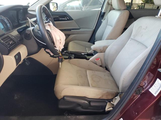 HONDA ACCORD 2016 Красный