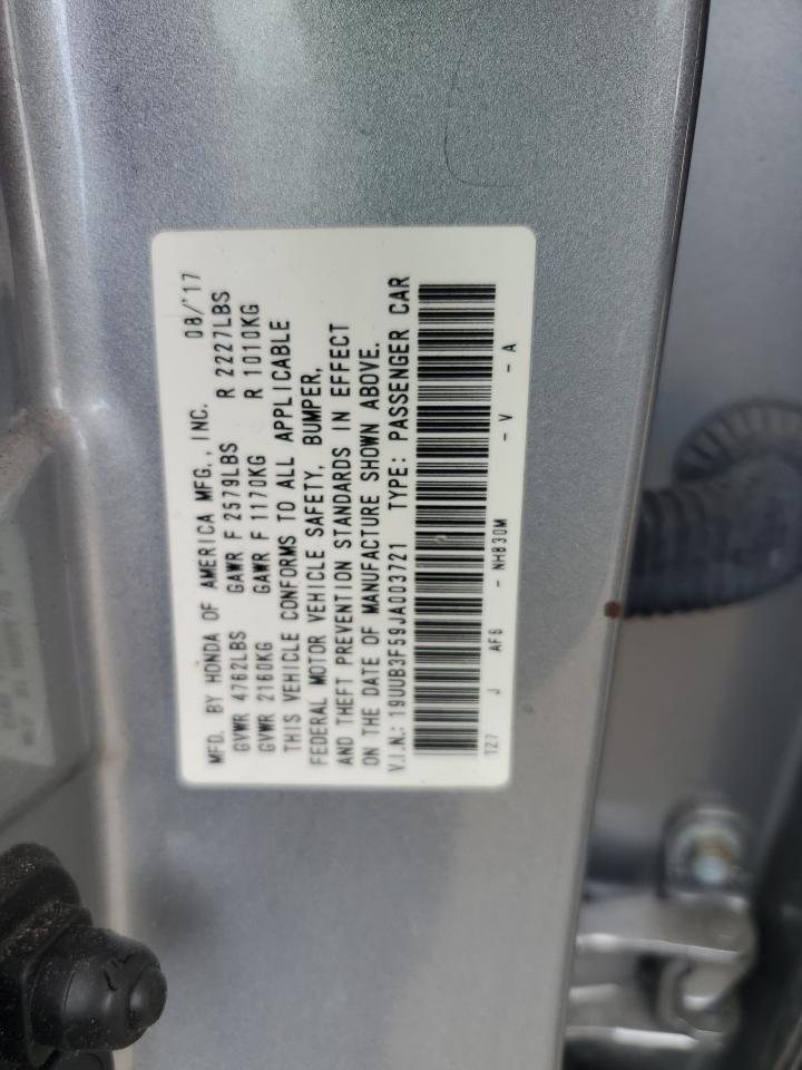2018 Acura Tlx Tech VIN: 19UUB3F59JA003721 Lot: 56004445