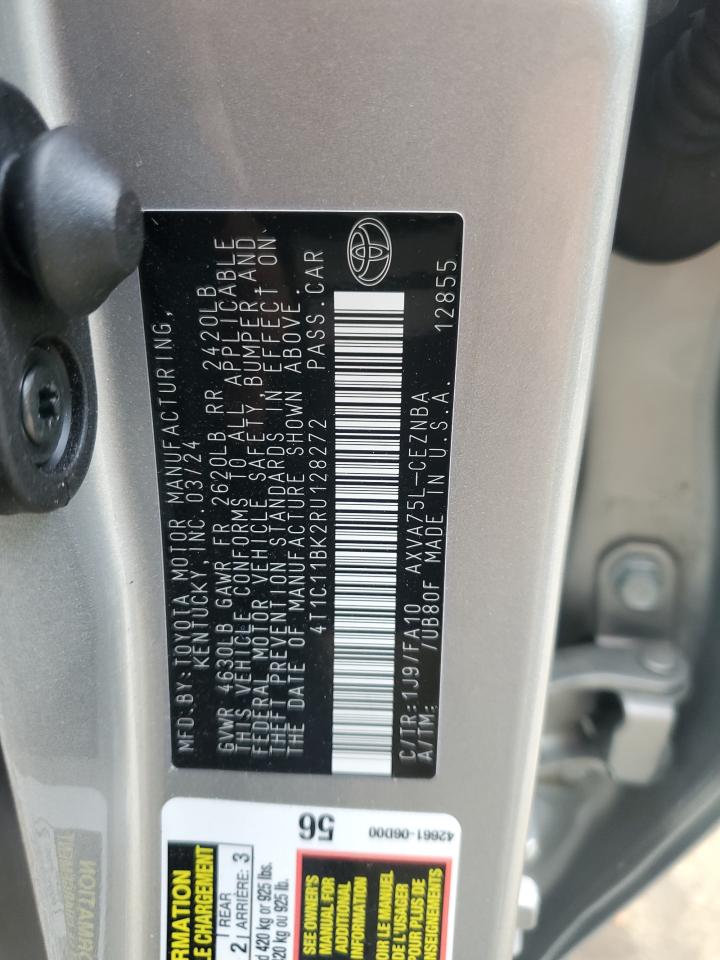 4T1C11BK2RU128272 TOYOTA CAMRY 2024