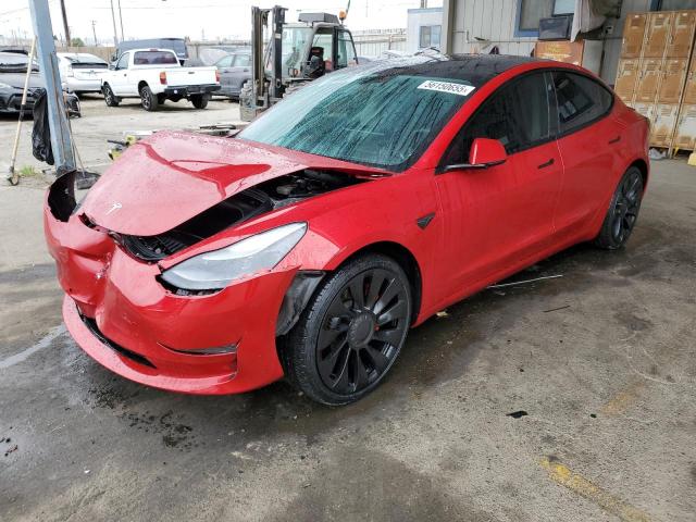  TESLA MODEL 3 2022 Красный