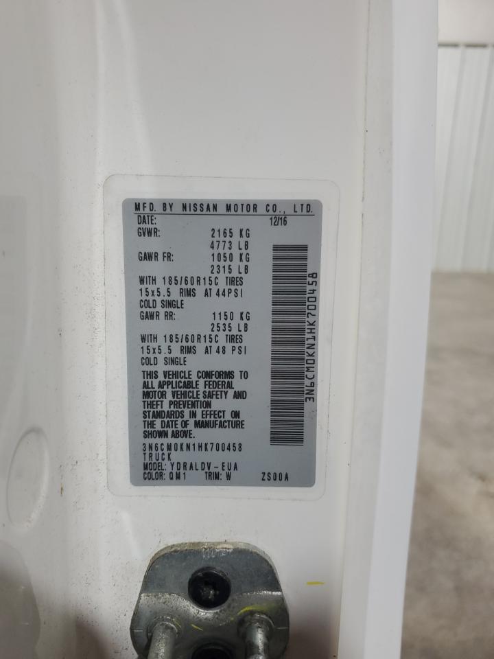 2017 Nissan Nv200 2.5S VIN: 3N6CM0KN1HK700458 Lot: 56231255